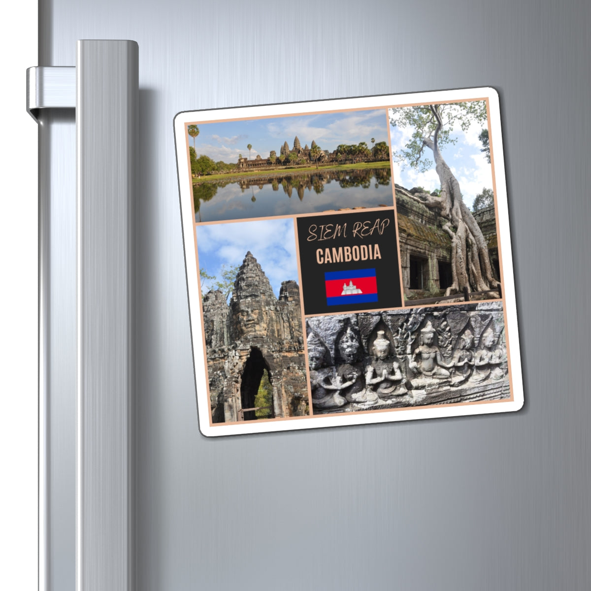Siem Reap Travel Magnet Cambodia Temples Souvenir