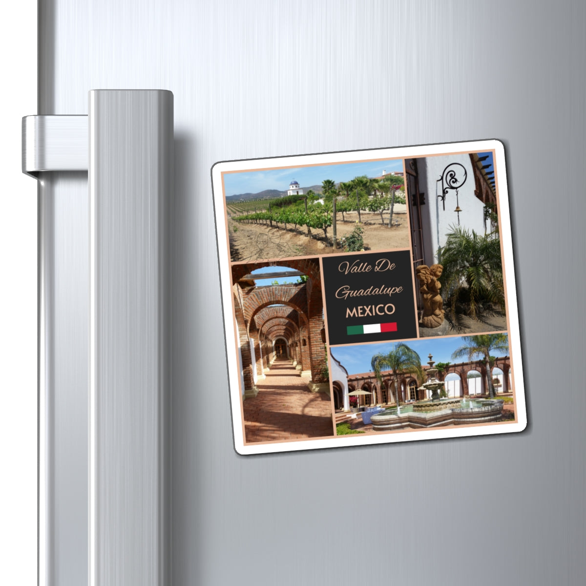 Premium Valle de Guadalupe Mexico Travel Magnet – Custom Wine Country Souvenir & Gift