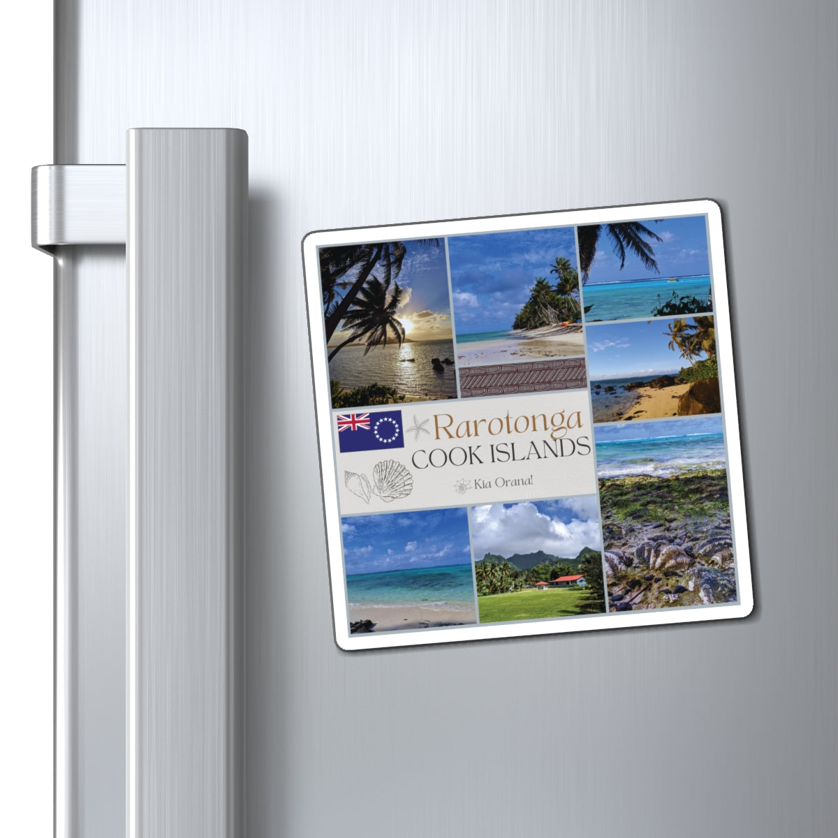 Rarotonga Cook Islands Travel Magnet – Tropical South Pacific Souvenir
