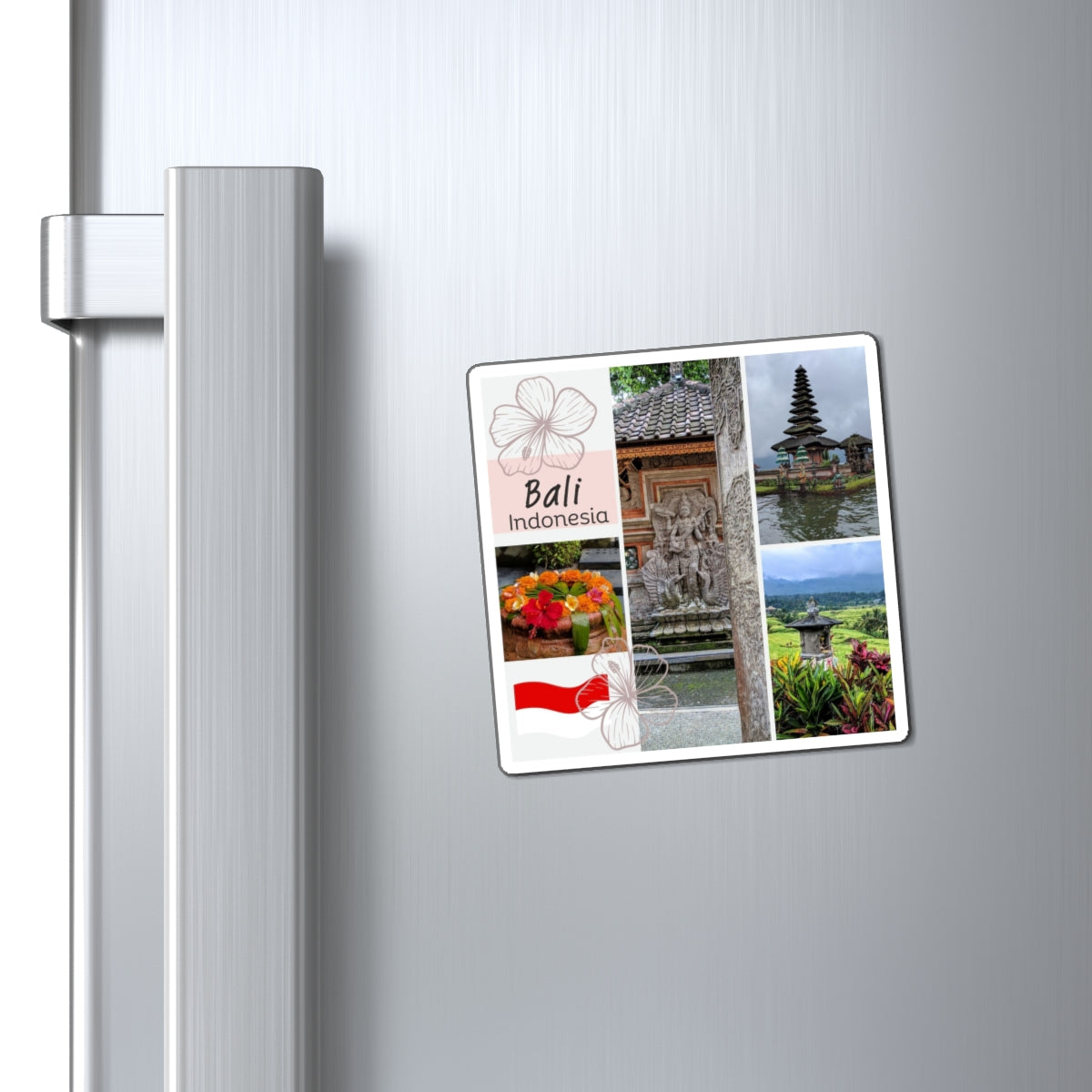 Bali Indonesia Photo Collage Magnet – Travel Souvenir Fridge Magnet