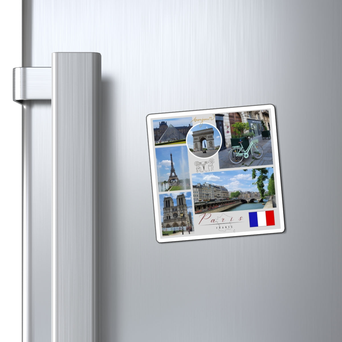 Premium Paris France Travel Magnet – Custom City of Light Souvenir & Gift