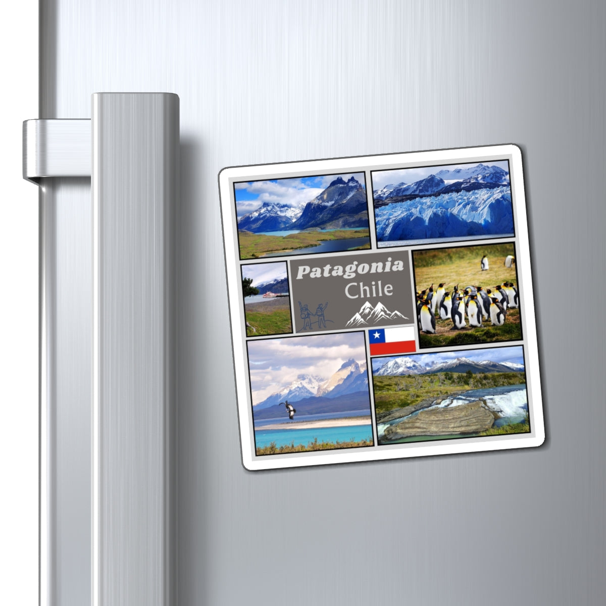 Chilean Patagonia Travel Magnet, Nature Adventure Souvenir