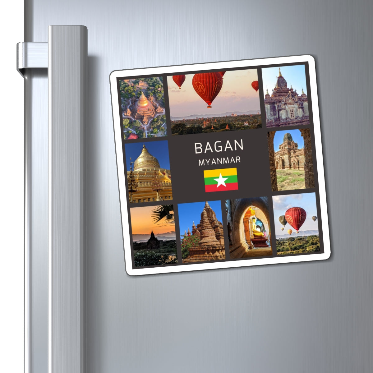 Bagan Myanmar Travel Magnet – Ancient Temples & Pagodas Souvenir