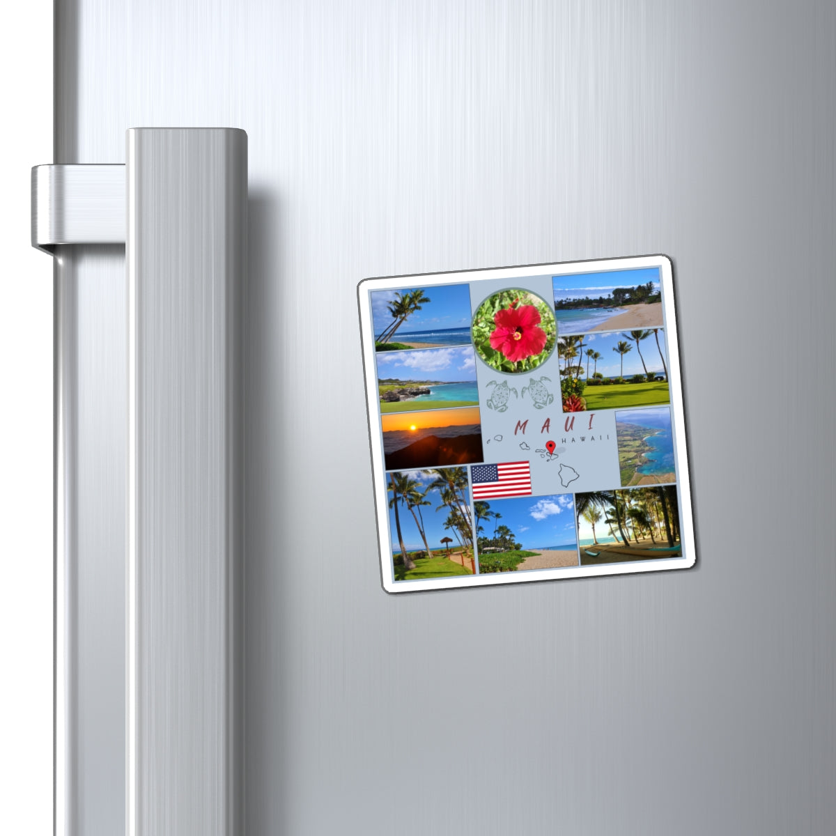 Maui Hawaii Travel Magnet – Hawaiian Island Souvenir & Tropical Beach Decor