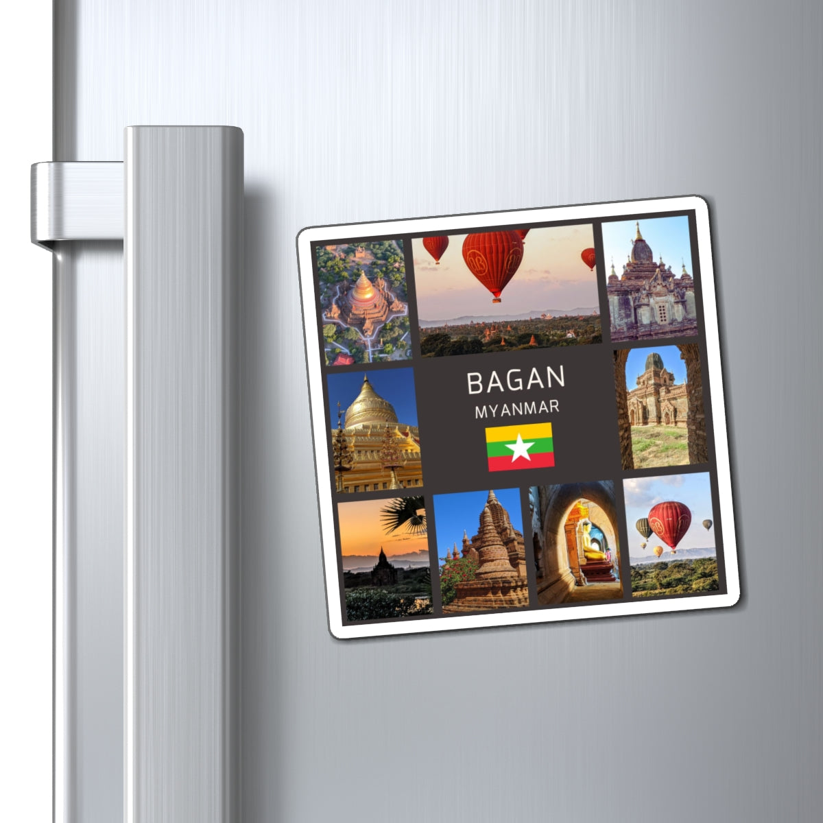 Bagan Myanmar Travel Magnet – Ancient Temples & Pagodas Souvenir