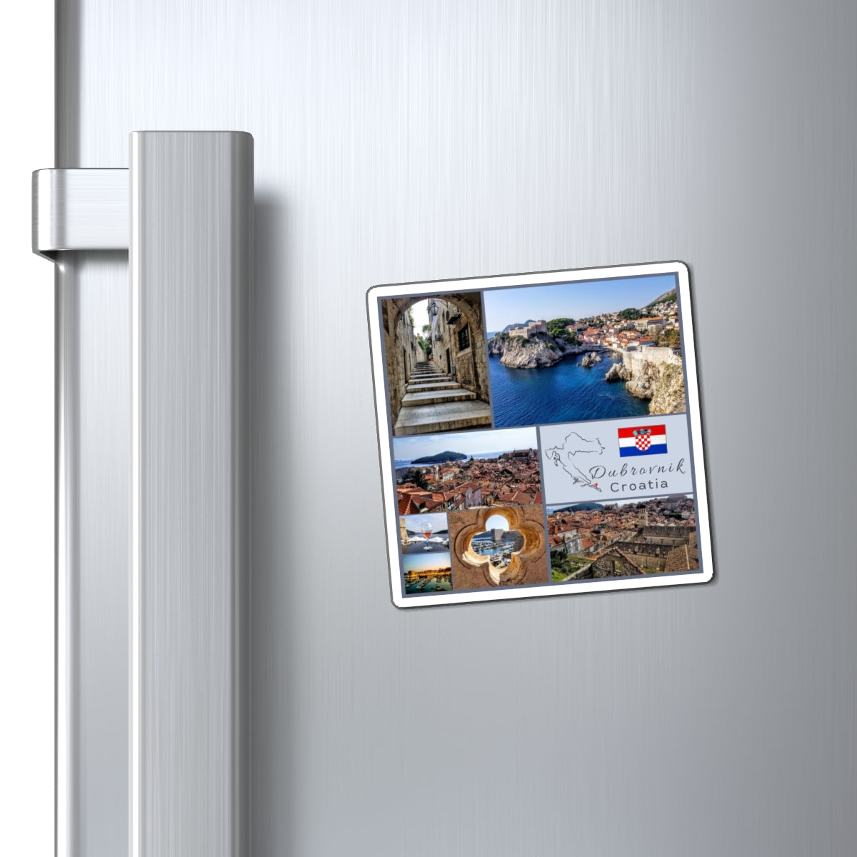 Dubrovnik Croatia Travel Magnet – Old Town Walls & Adriatic Souvenir