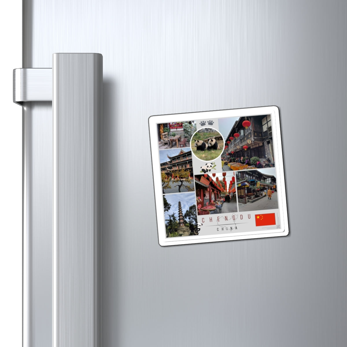 Chengdu, China Fridge Magnet - Souvenir Gift Collection Craft