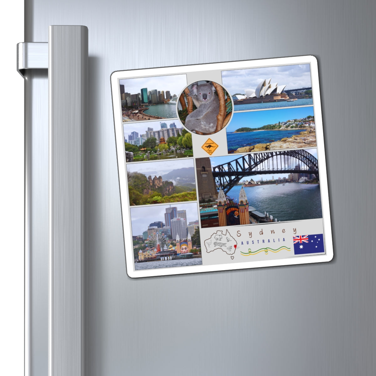 Sydney Australia Travel Magnet – Iconic Opera House & Harbour Souvenir