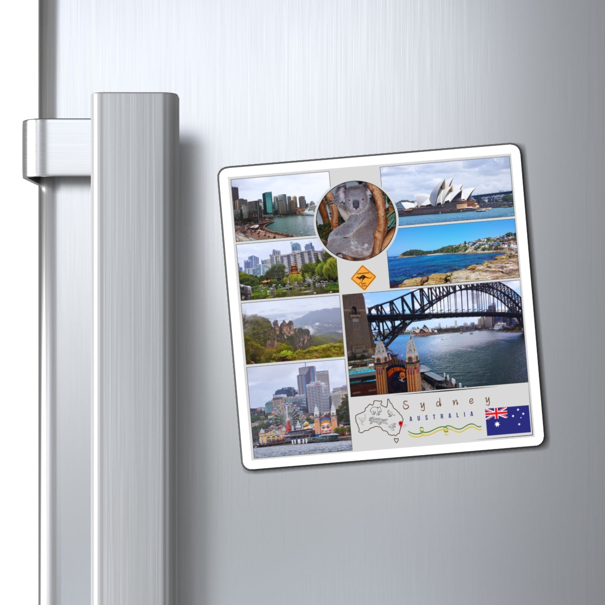 Sydney Australia Travel Magnet – Iconic Opera House & Harbour Souvenir