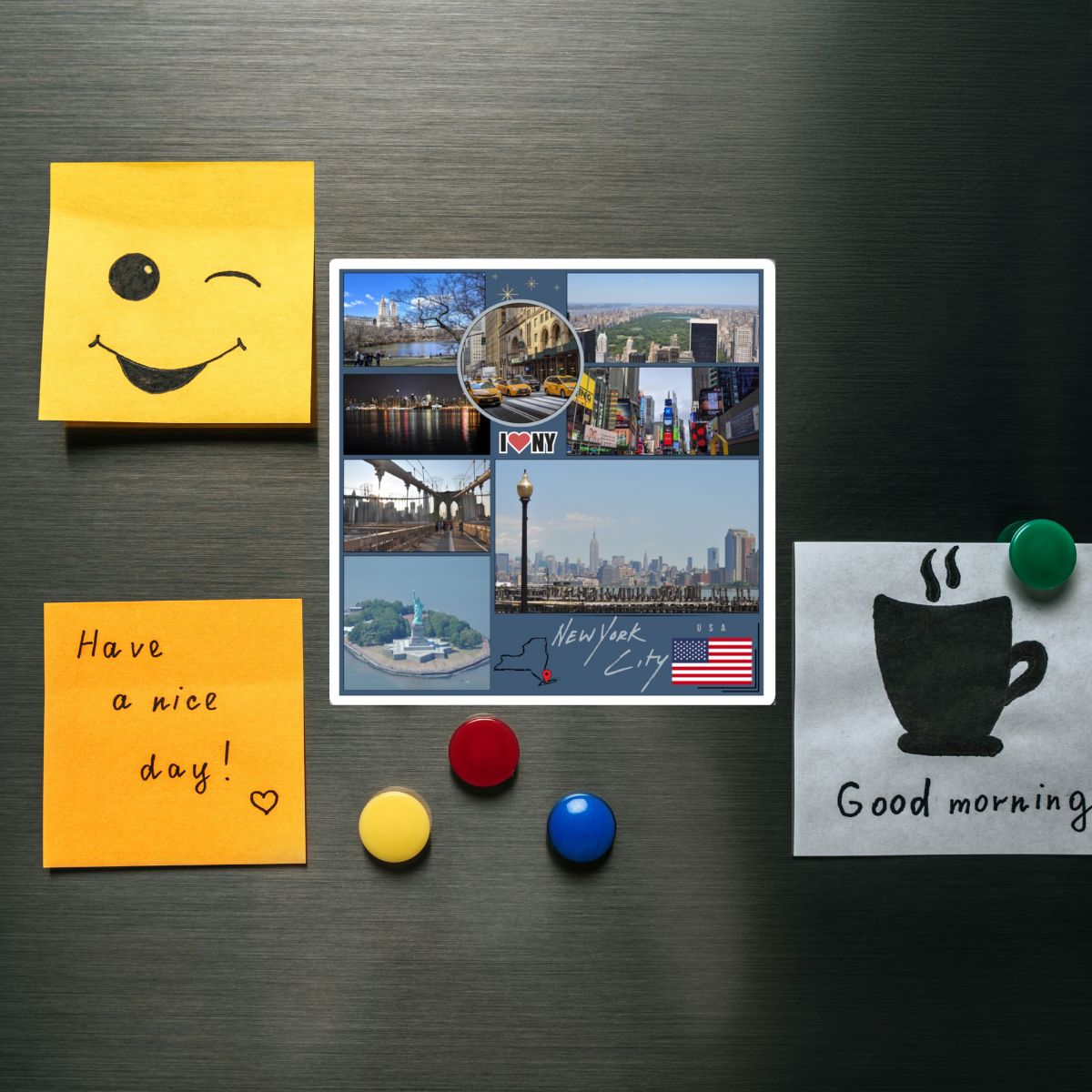 New York City Travel Magnet – Iconic NYC Skyline Souvenir
