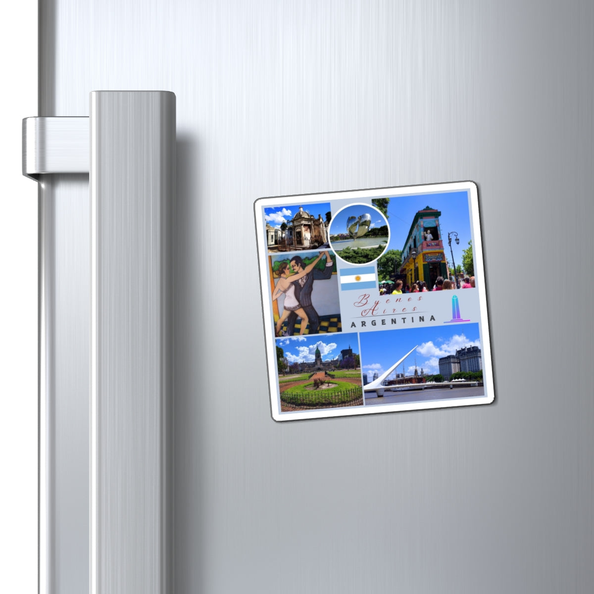 Buenos Aires Argentina Souvenir Magnet – Premium Matte Vinyl (3 Sizes)