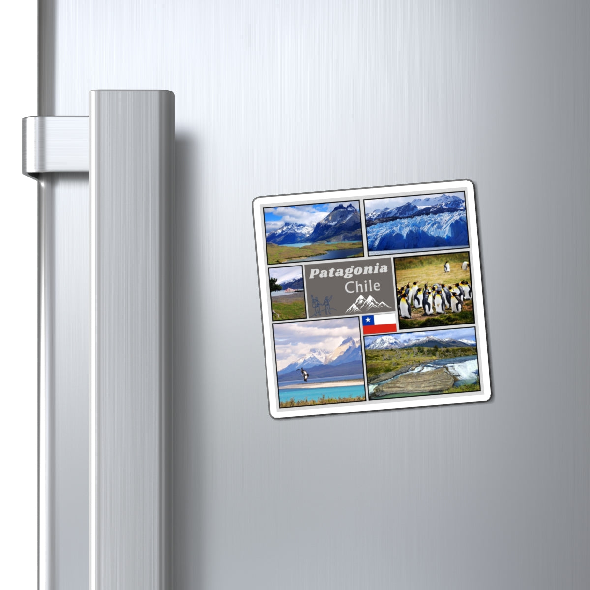 Chilean Patagonia Travel Magnet, Nature Adventure Souvenir