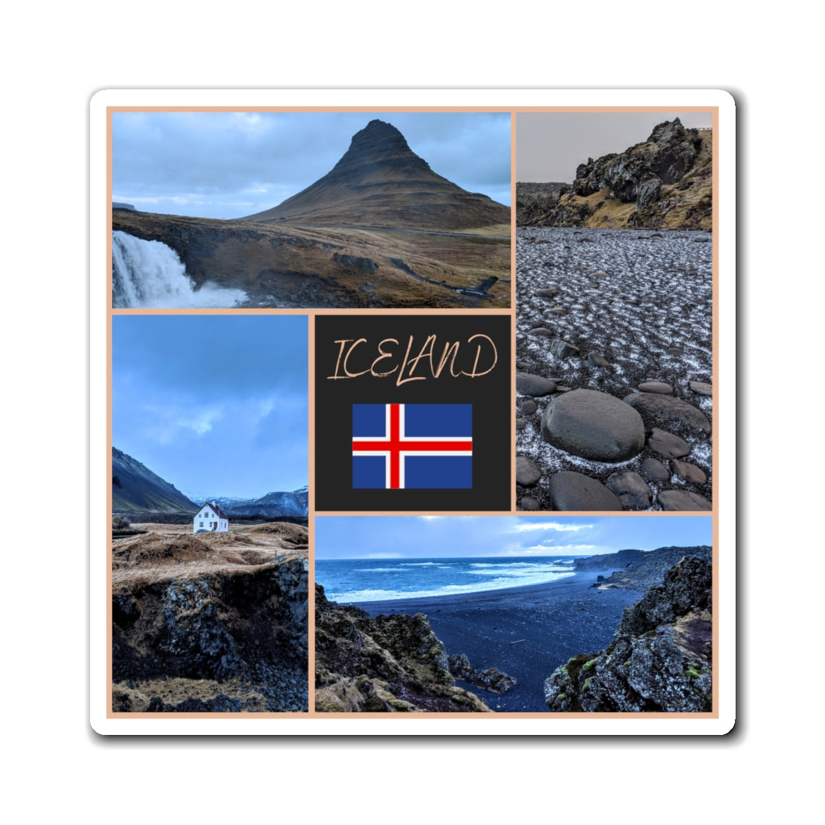 Iceland Travel Magnet Souvenir Fridge Decor