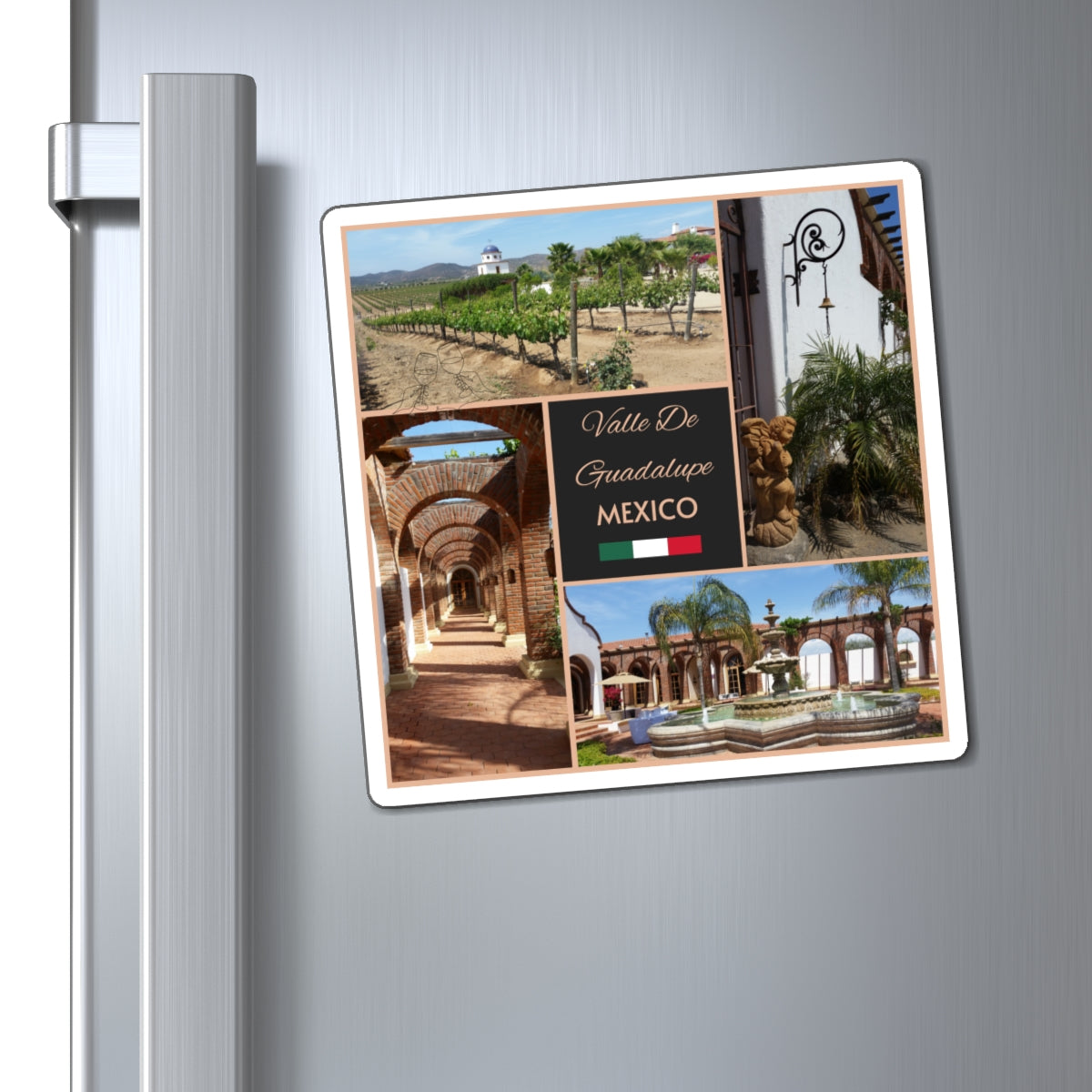 Premium Valle de Guadalupe Mexico Travel Magnet – Custom Wine Country Souvenir & Gift