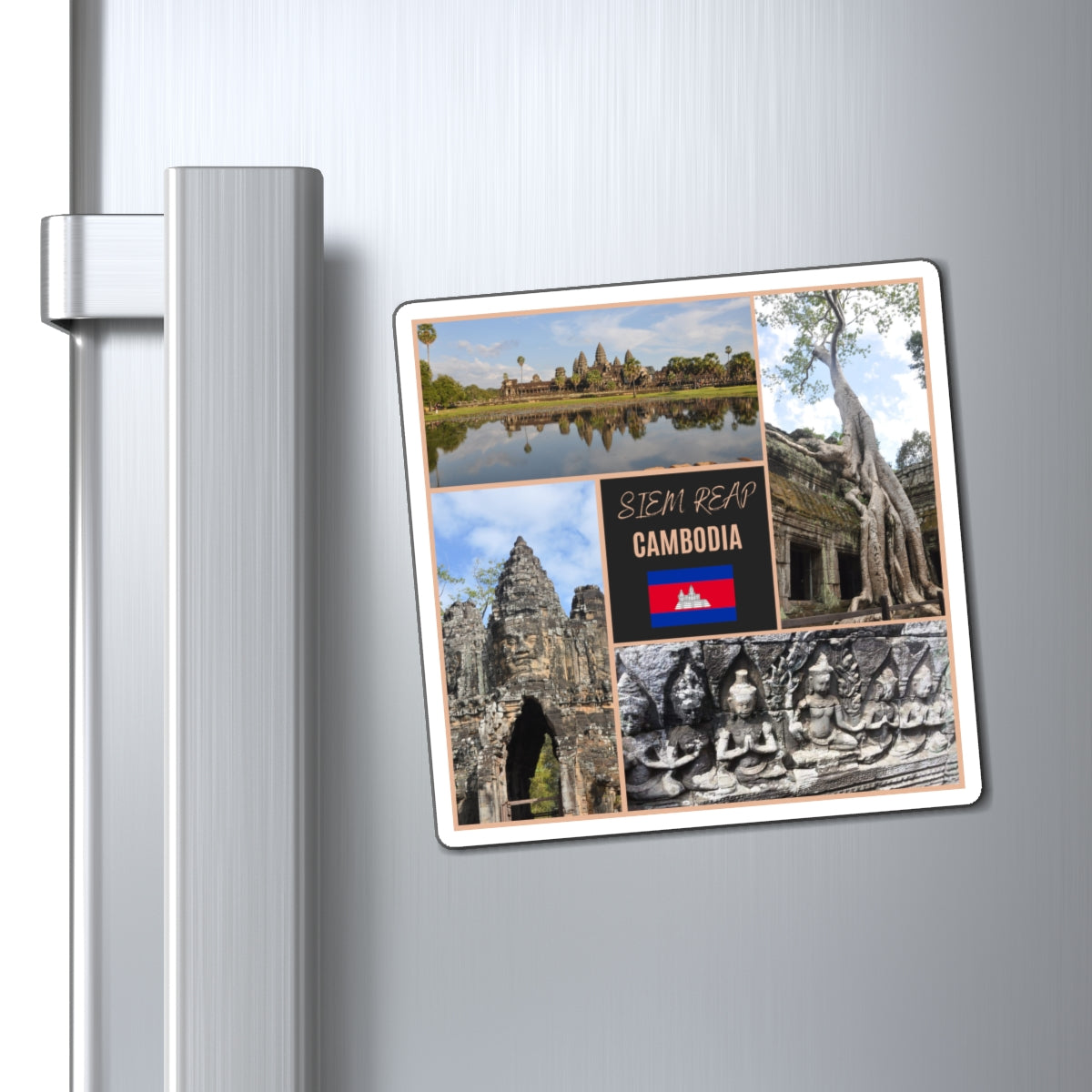 Siem Reap Travel Magnet Cambodia Temples Souvenir