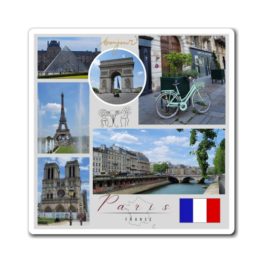 Premium Paris France Travel Magnet – Custom City of Light Souvenir & Gift