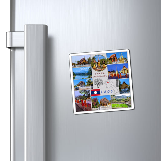 Premium Luang Prabang Laos Travel Magnet – Custom Souvenir & Gift