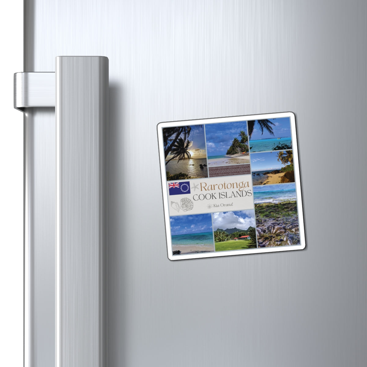 Rarotonga Cook Islands Travel Magnet – Tropical South Pacific Souvenir