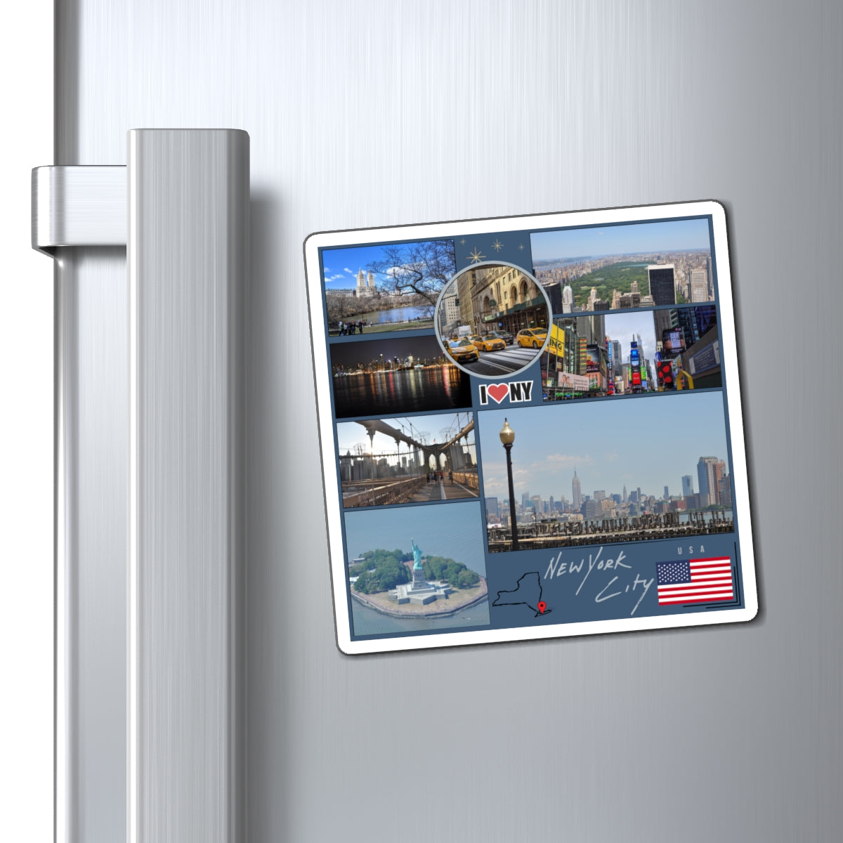 New York City Travel Magnet – Iconic NYC Skyline Souvenir