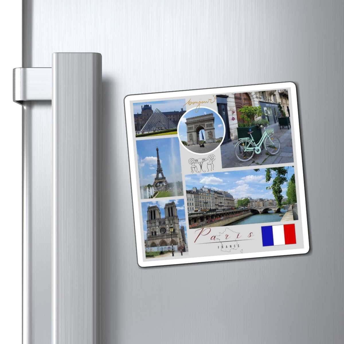 Premium Paris France Travel Magnet – Custom City of Light Souvenir & Gift