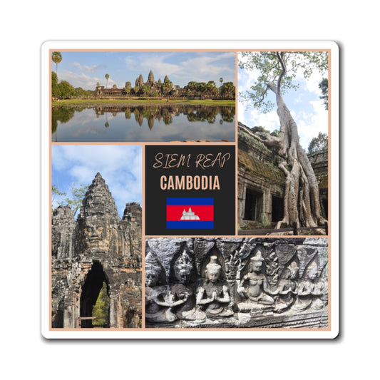 Siem Reap Travel Magnet Cambodia Temples Souvenir