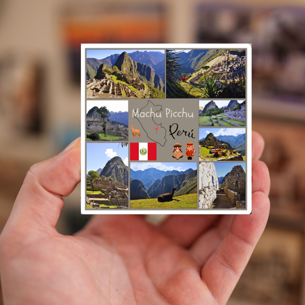 Machu Picchu Peru Travel Magnet – Lost City of the Incas Souvenir