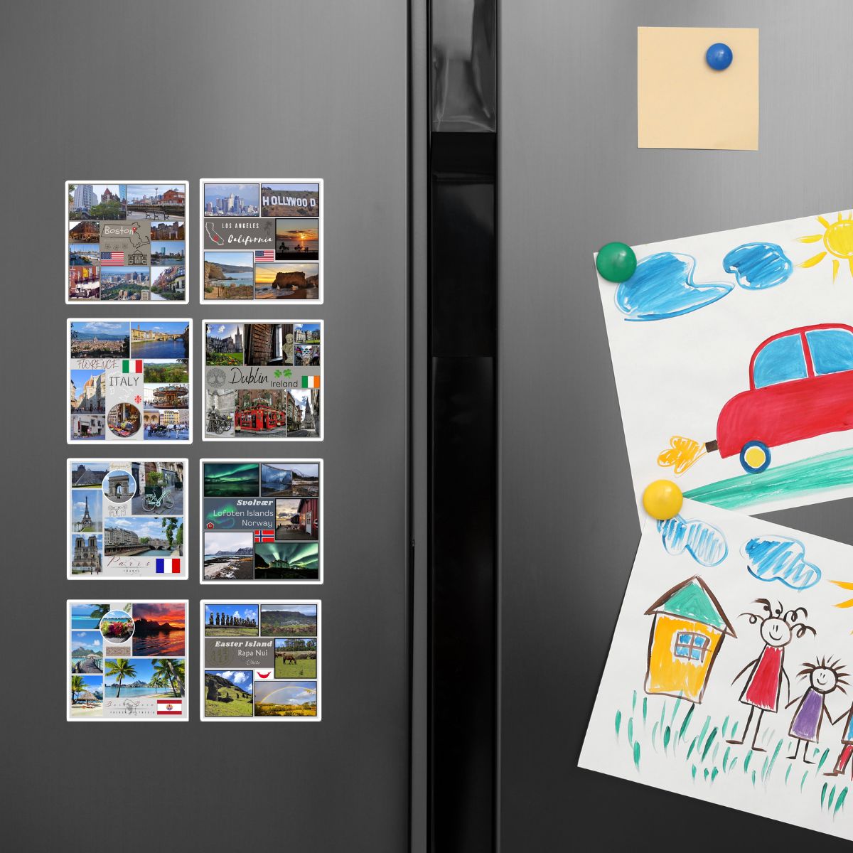 Boston MA Matte Vinyl Magnet | Historic Beacon Hill & New England Fridge Decor
