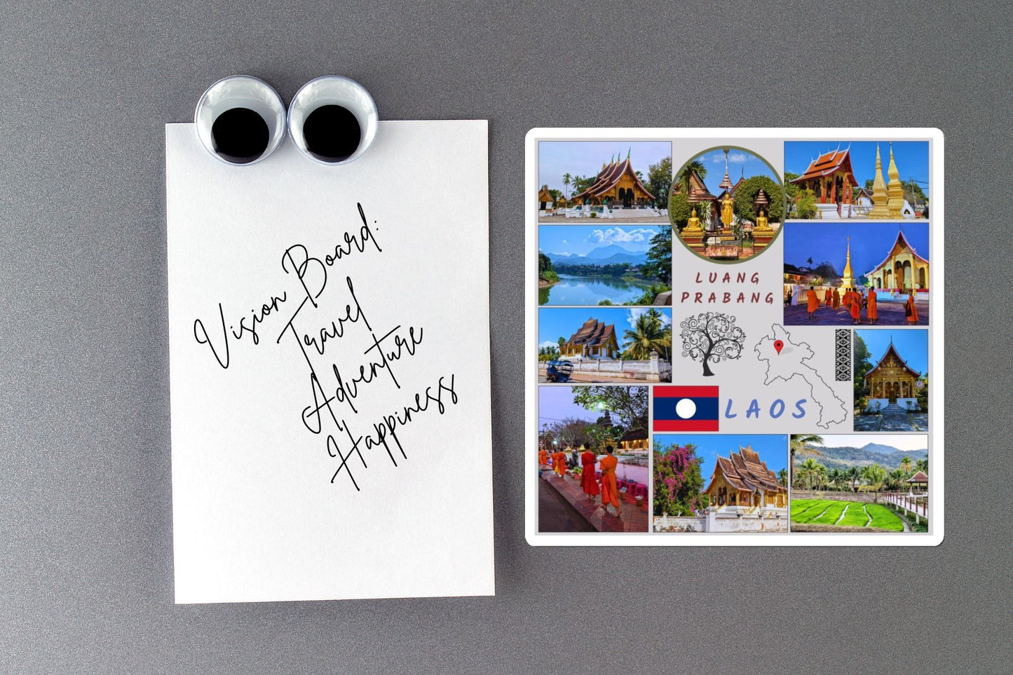 Premium Luang Prabang Laos Travel Magnet – Custom Souvenir & Gift