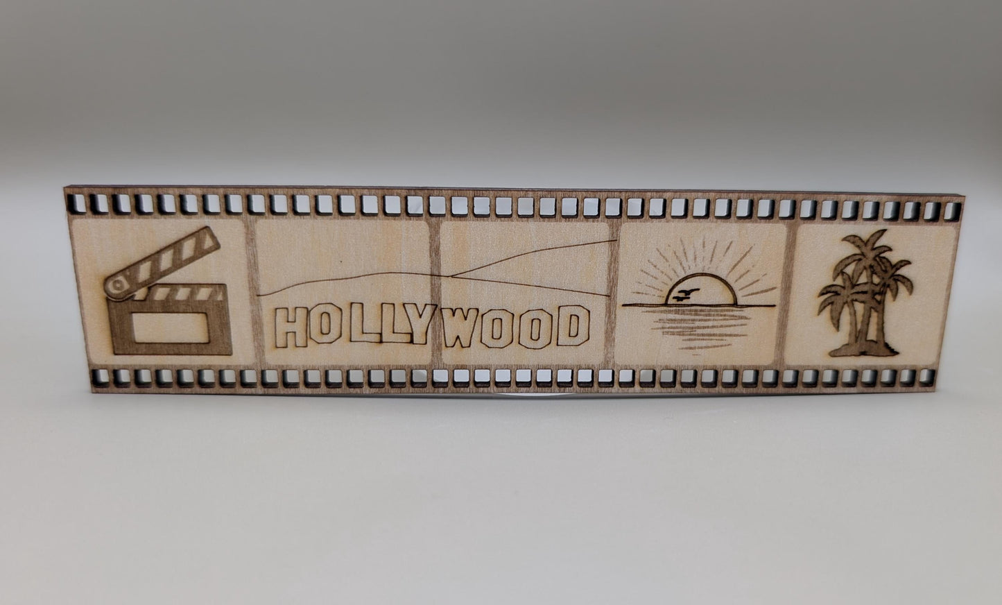 Hollywood Wooden Fridge Magnet, Los Angeles Souvenir Travel Gift